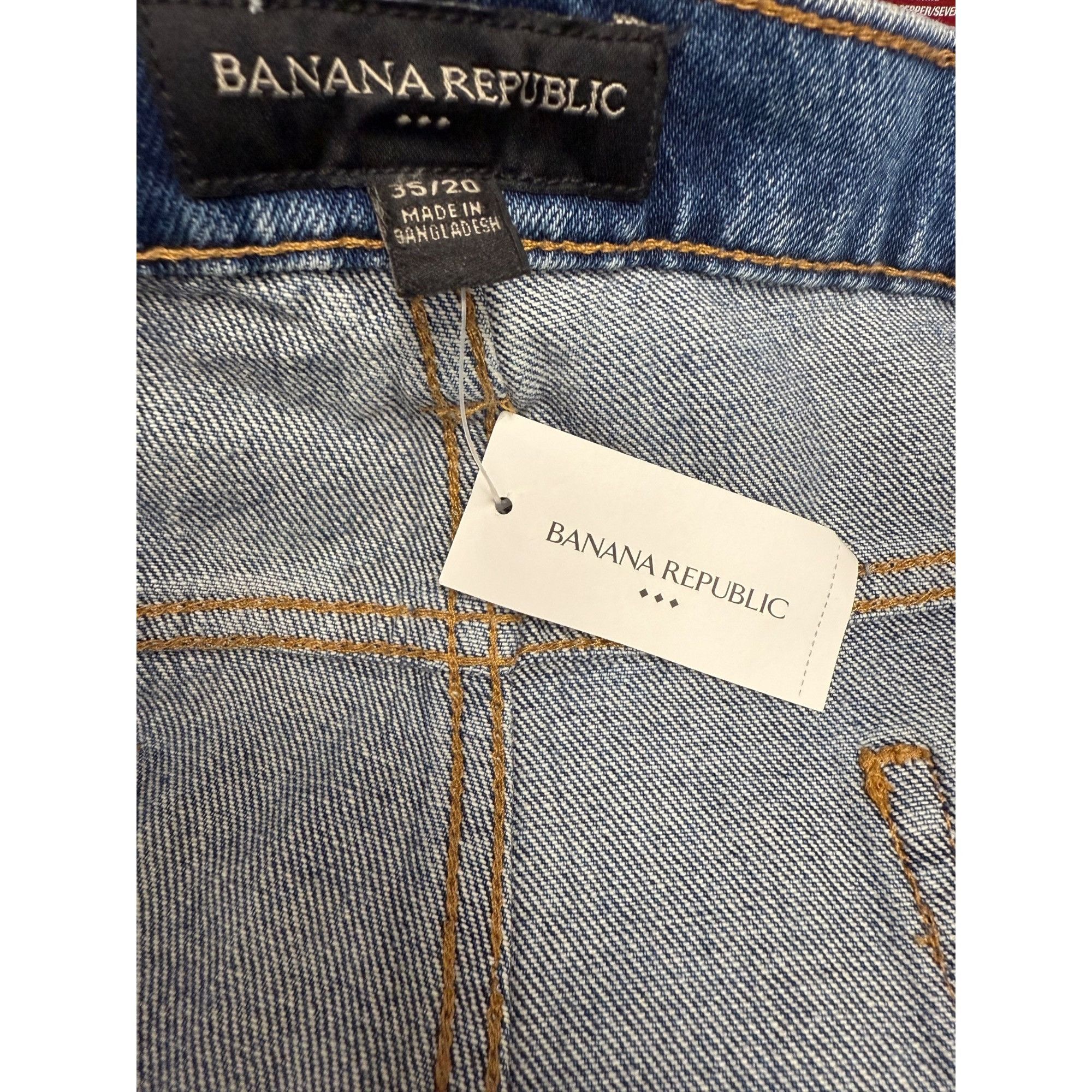 Banana Republic Banana Republic Classic Denim Shorts 35/20 Mid Rise Slim Fit Size 35" - 3 Thumbnail