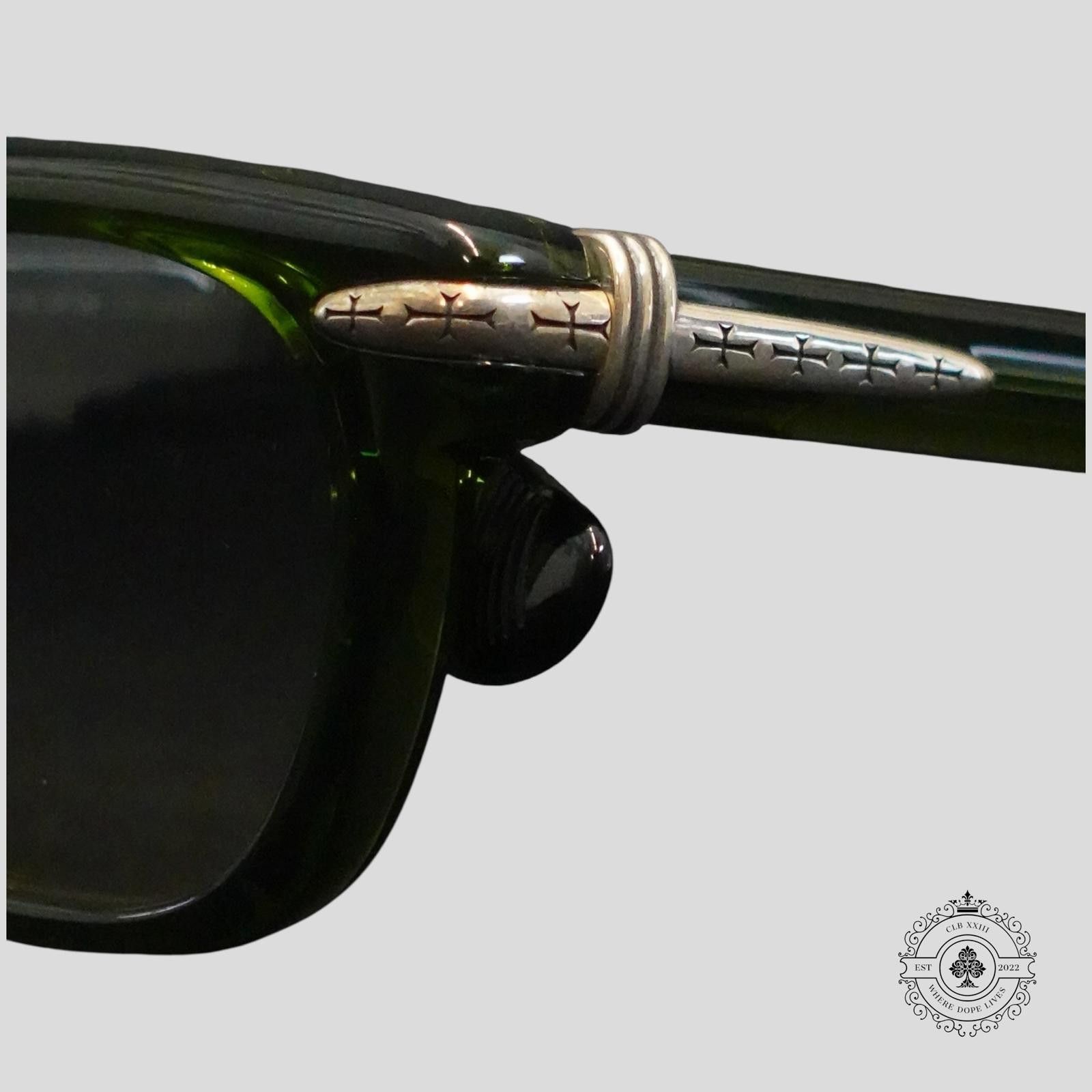 Chrome Hearts Chrome Hearts Drippin Glasses in Marine/Silver Size ONE SIZE - 4 Thumbnail