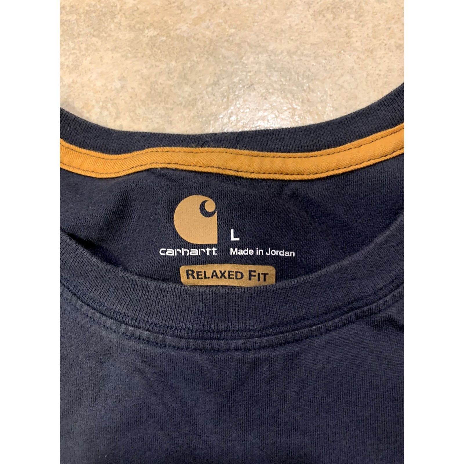 Carhartt Carhartt State Tech Navy Cotton Blend Short Sleeve Crewneck T-Shirt Men L Size US L / EU 52-54 / 3 - 5 Thumbnail