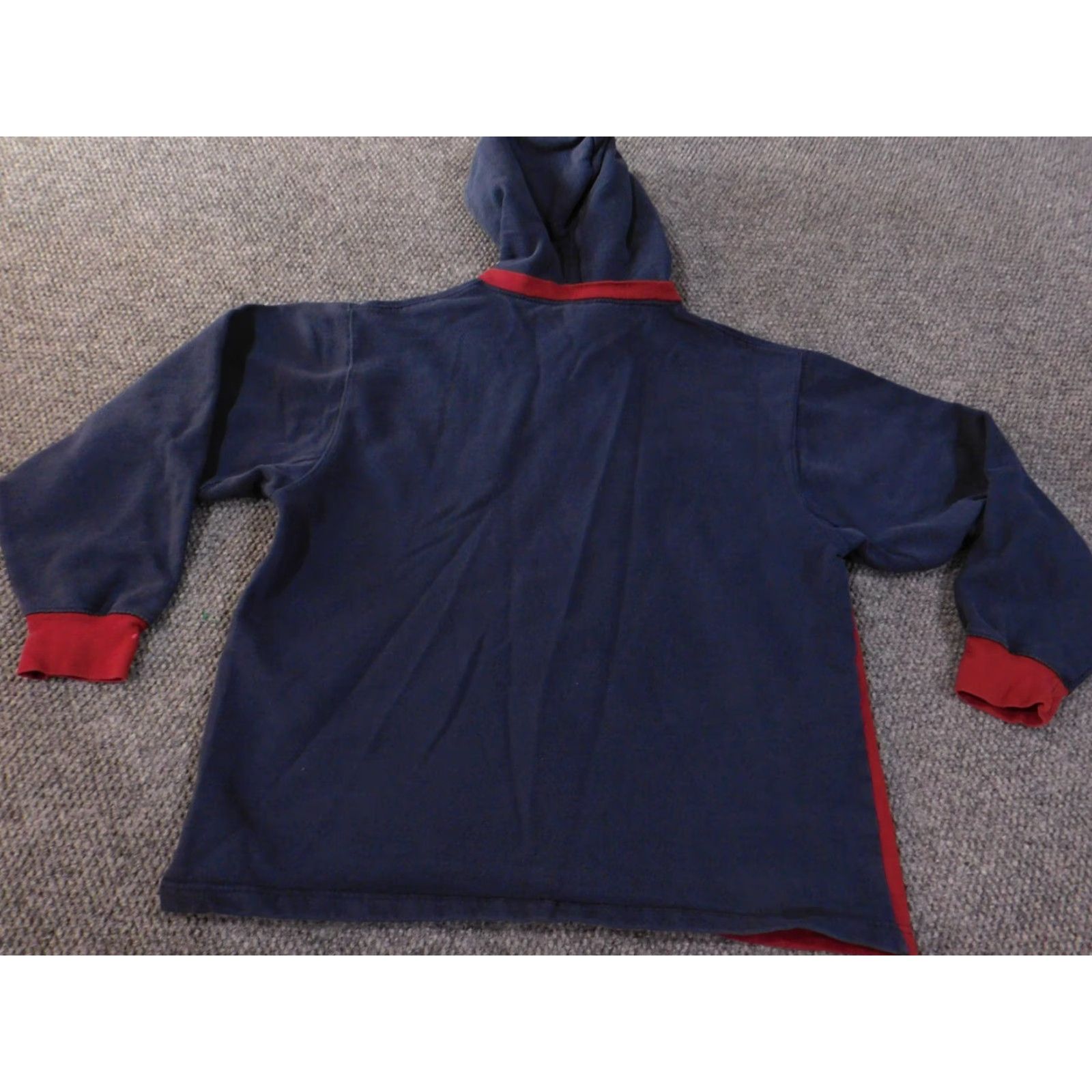 Timberland Timberland Hoodie Mens M Blue Pullover Knit Cotton Polyester Logo Pockets Vintage No 90s Retro Sports Outdoor Walking Mens Size US M / EU 48-50 / 2 - 7 Thumbnail
