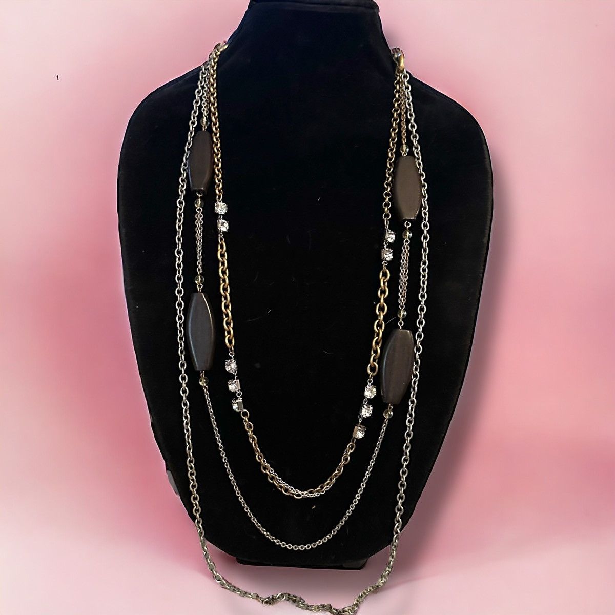 Chicos Chico’s multi strand stationed wood bead necklace Size ONE SIZE - 1 Thumbnail