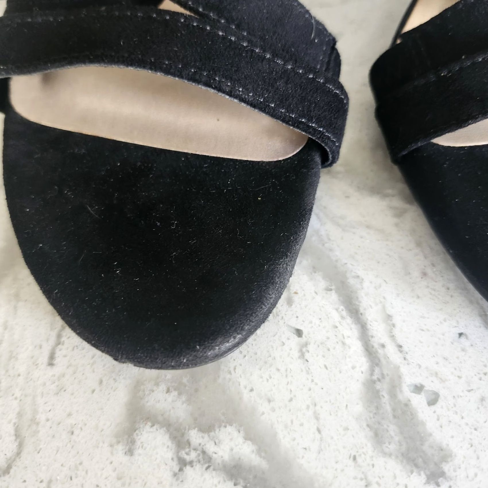 Parker VINTAGE Parker & Sky Women’s Black Strappy Heels Open Toe Ankle Strap Dressy Size 10 Size L / US 10 / IT 46 - 3 Thumbnail