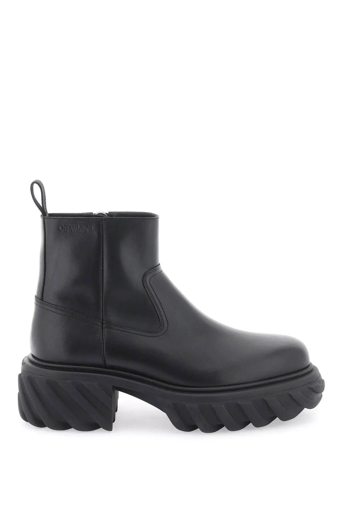 image of Off White O1S22I1N0324 Tractor Motor Boots In Black, Men's (Size 10)