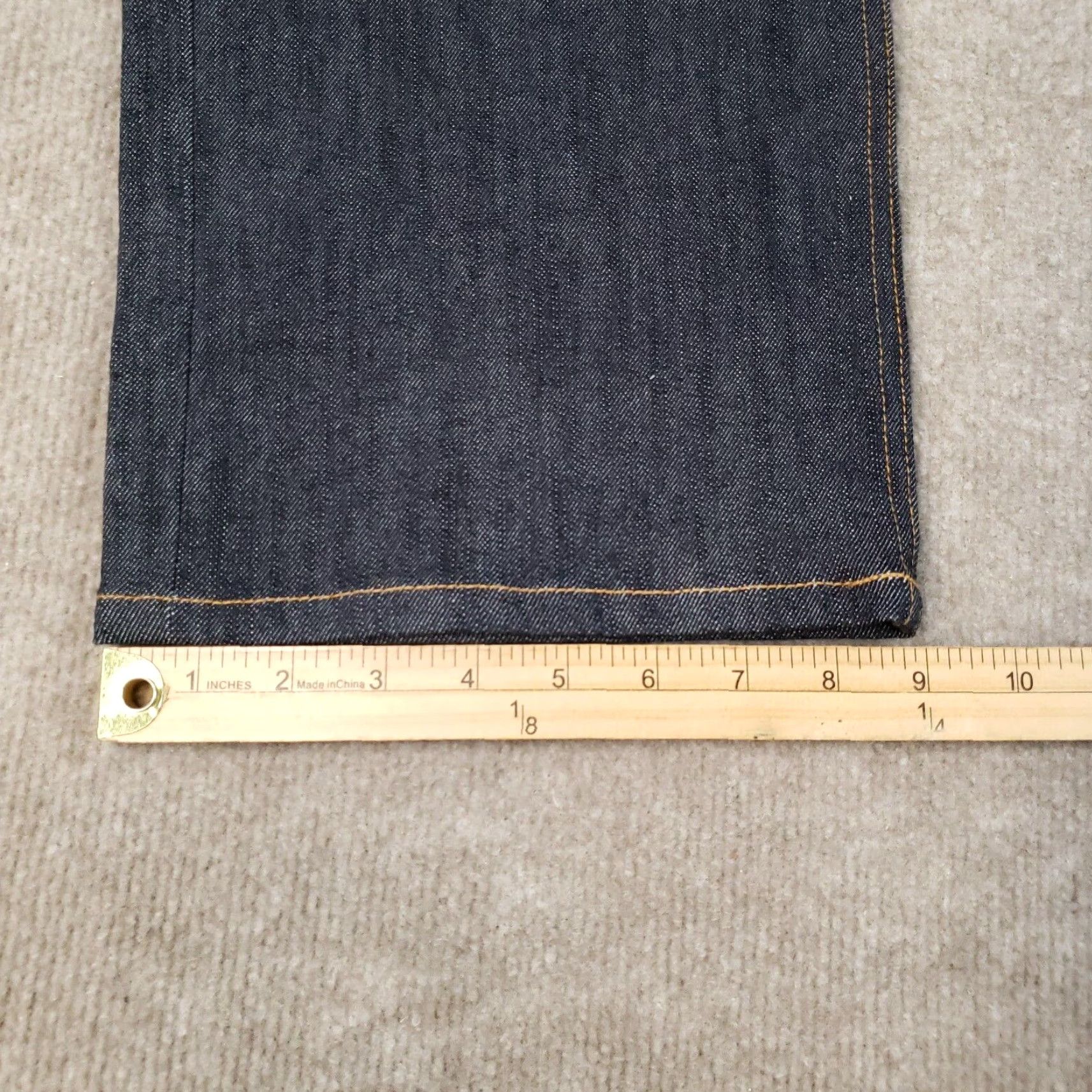 Vintage BETABrand Jeans Mens 38x30 Blue Straight Stretch Drawstring Denim Cotton Spandex Regular 28in Inseam Men Outerwear? Size US 38 / EU 54 - 4 Thumbnail