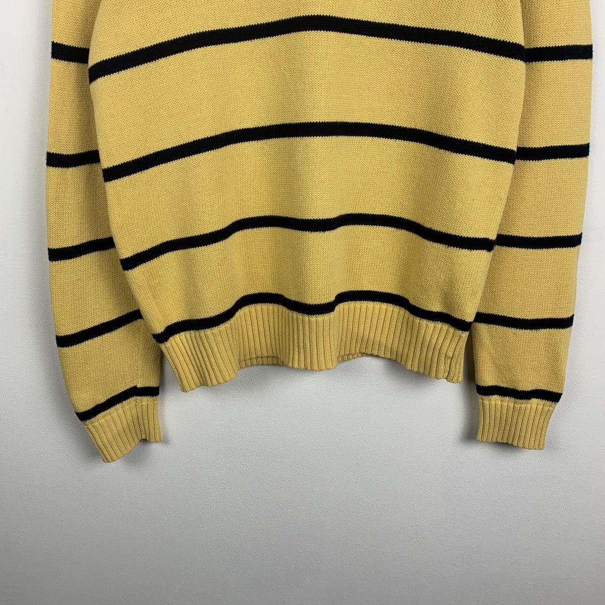 Polo Ralph Lauren Vintage Polo Ralph Lauren Quarter Zip Knit Striped Sweater Size US S / EU 44-46 / 1 - 3 Thumbnail