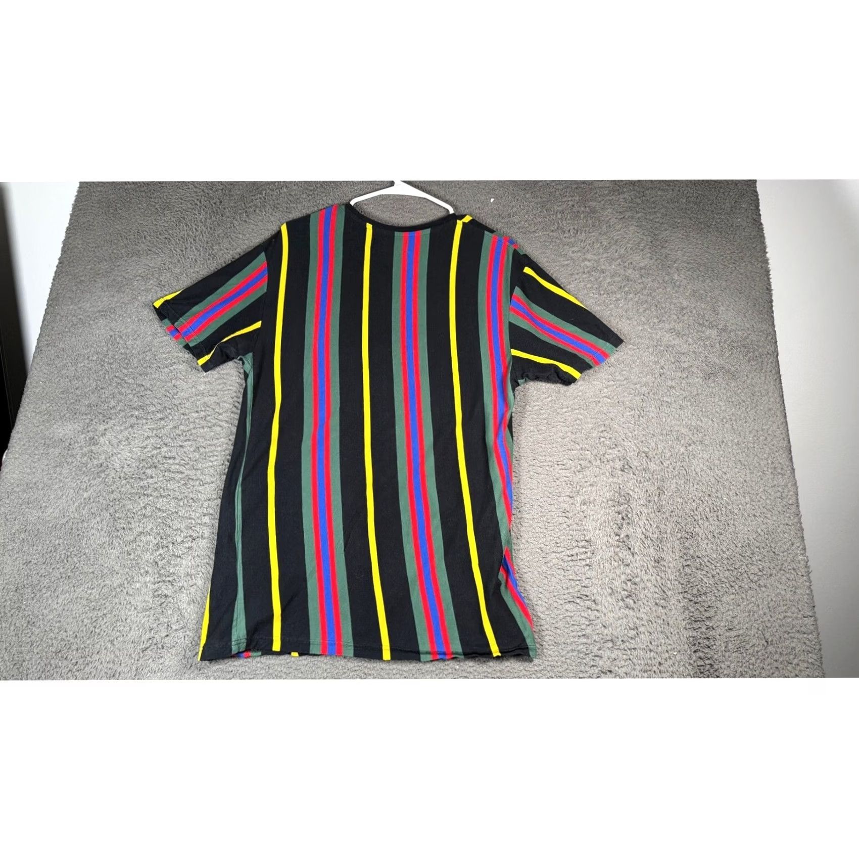Pacsun PacSun T-Shirt Men's Medium Striped Short Sleeve Multicolor Blue Red Size US M / EU 48-50 / 2 - 5 Thumbnail