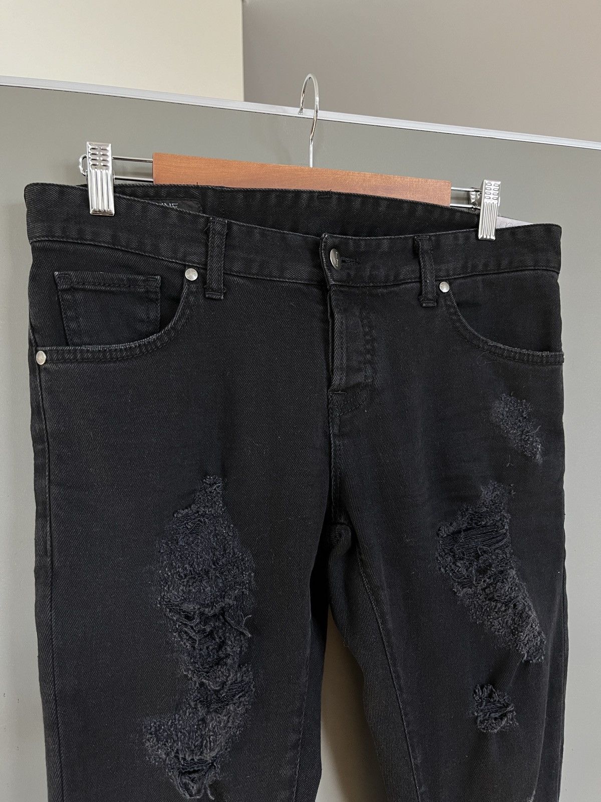 La Haine Inside Us La Haine Inside Us Distressed Avant Garde Denim Jeans Size US 28 / EU 44 - 3 Thumbnail