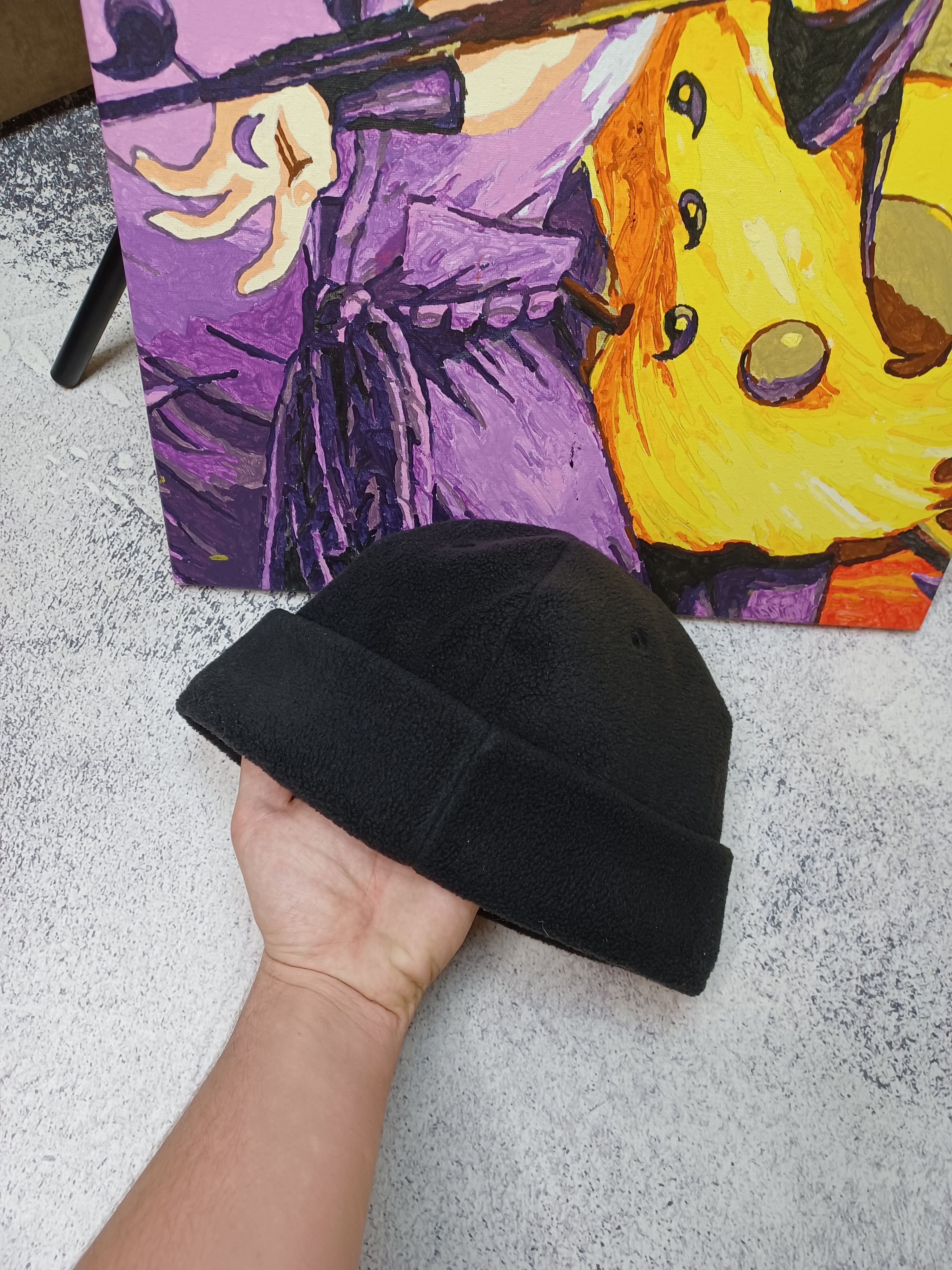 Nike × Vintage Vintage 90s Nike Fleece Hat y2k Beanie Size ONE SIZE - 3 Thumbnail