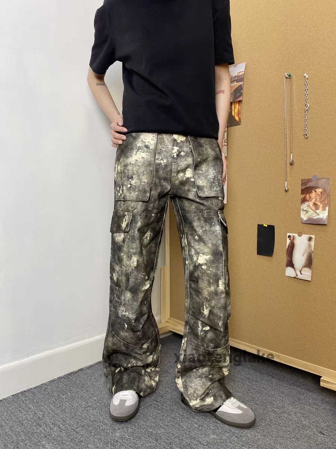 Designer × Vintage utility military outdoor loose baggy stain cargo pants Size US 33 - 3 Thumbnail