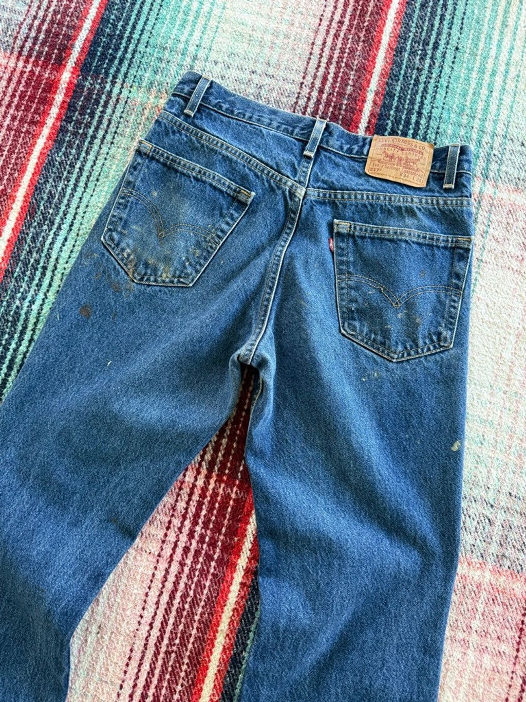 Levi's 00s Distressed Levi’s 517 Bootcut 34x34 Size US 34 / EU 50 - 5 Thumbnail