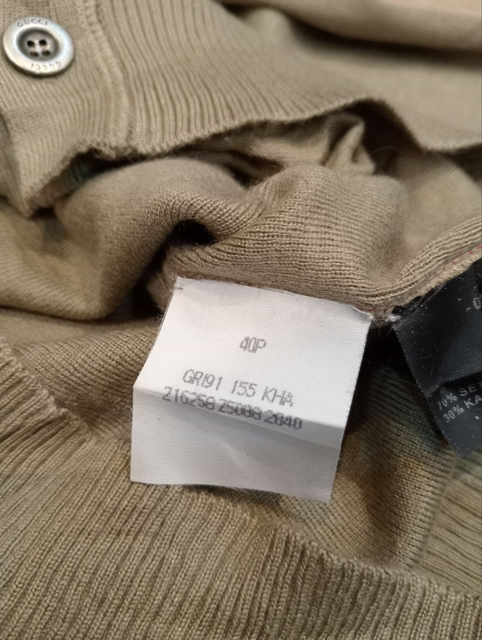 Gucci GUCCI ITALY COMBINE SILK + CASHMERE CARDIGAN - SIZE S Size S / US 4 / IT 40 - 10 Thumbnail