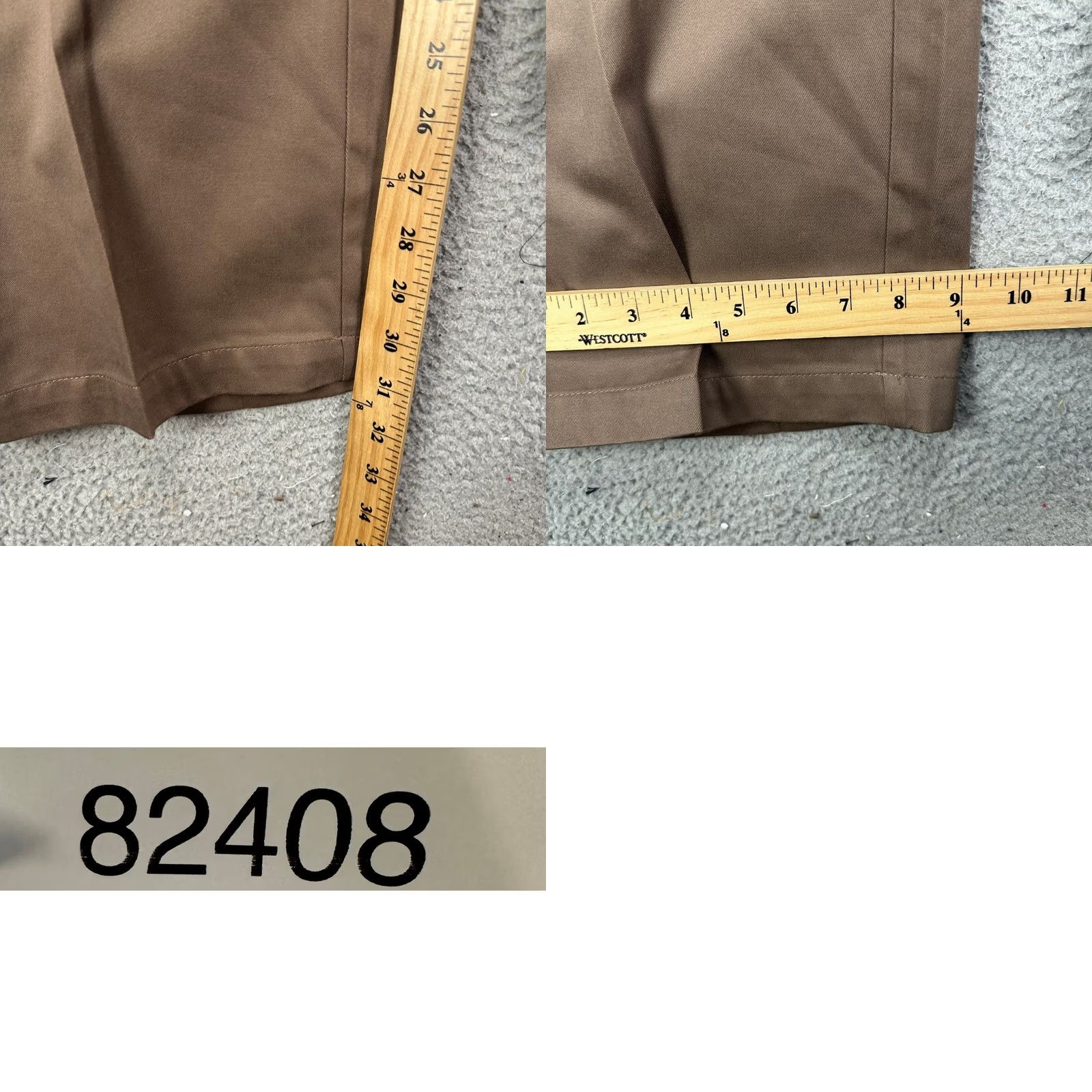 Vintage David Taylor Pants Khaki Men 42X30 Brown Flat Front Classic Fit Chino Casual NEW Size US 42 / EU 58 - 8 Thumbnail