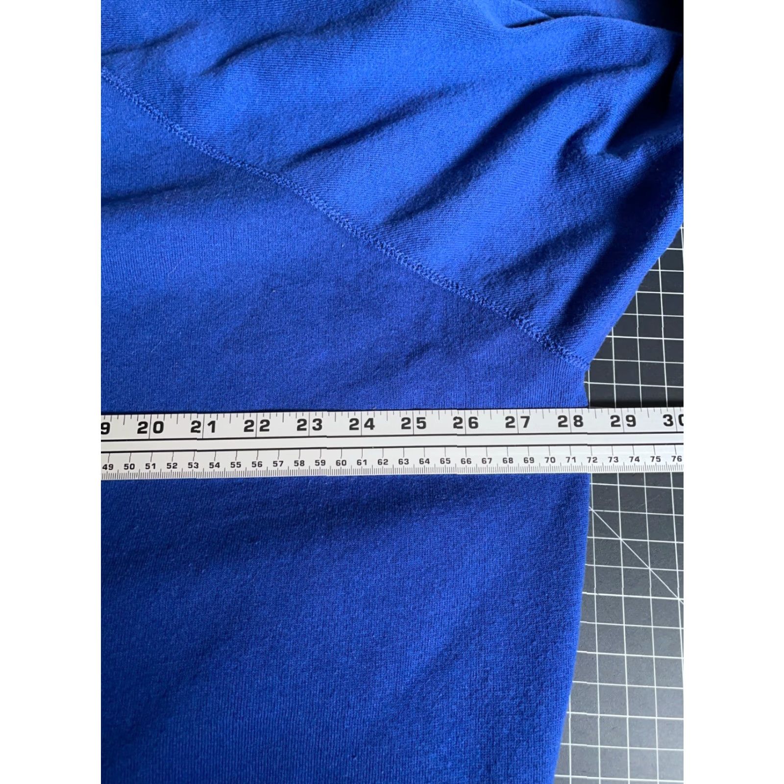 Tultex VINTAGE Tultex Sweatshirt Crewneck Raglan Sleeves Blue 3XL Men’s 90s Retro Solid Heavyweight Cotton Poly Fleece Pullover Size US XXL / EU 58 / 5 - 5 Thumbnail