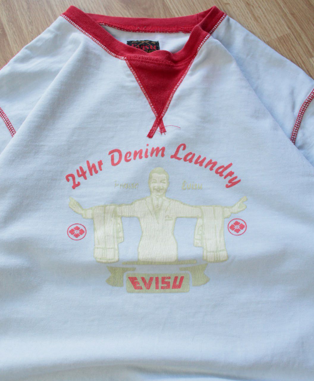 Evisu × Japanese Brand 🔥 Vintage Evisu Streetwear Y2K Japan T-Shirt Distressed Size US S / EU 44-46 / 1 - 2 Thumbnail