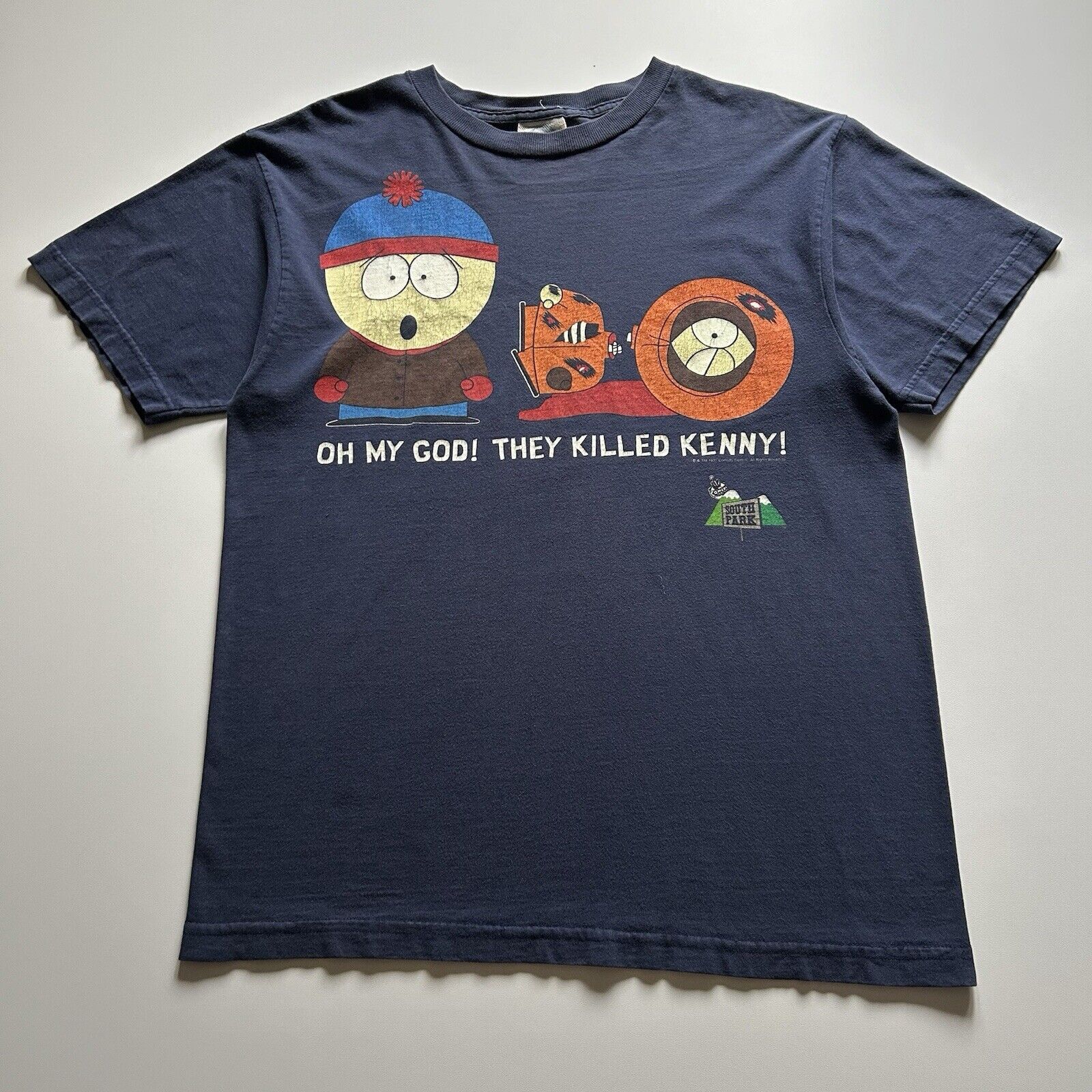 Vintage 1997 90s South Park Stan Kenny T Shirt Large Faded 