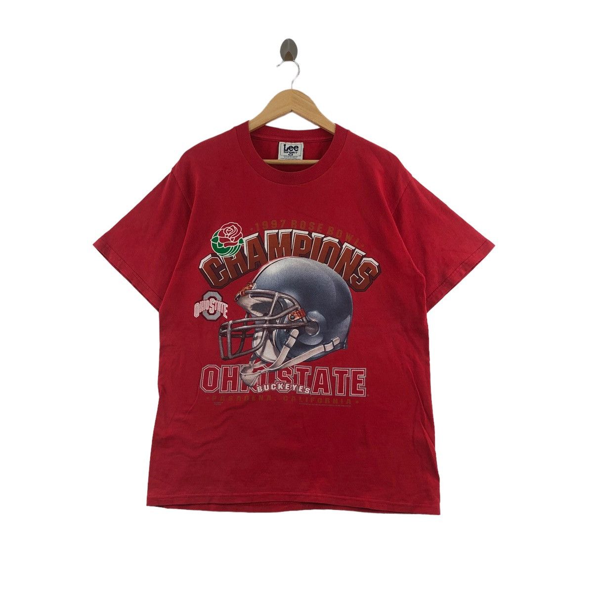 NFL × Vintage Vintage 90s OHIO STATES Buckeyes T-Shirt Football NCAA Nfl Size US M / EU 48-50 / 2 - 1 Thumbnail