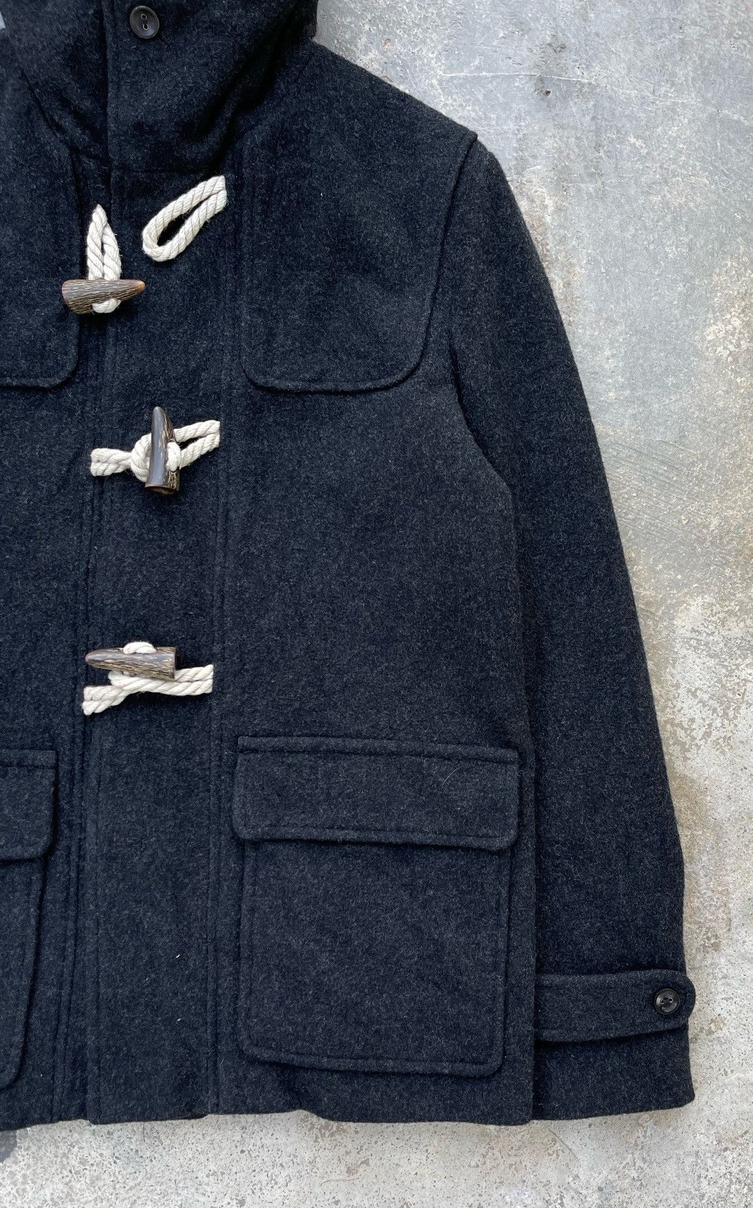 FACTOTUM 🔥 FACTOTUM JAPAN WOOL DUFFLE HOODIE JACKET Size US S / EU 44-46 / 1 - 8 Thumbnail