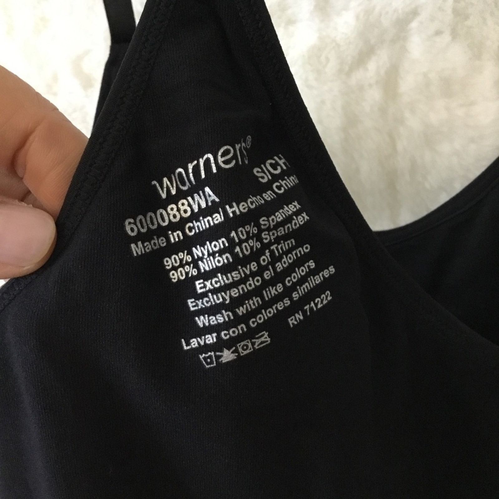 Other Warner's Black Strappy Racerback Shapewear Top Size ONE SIZE - 11 Thumbnail