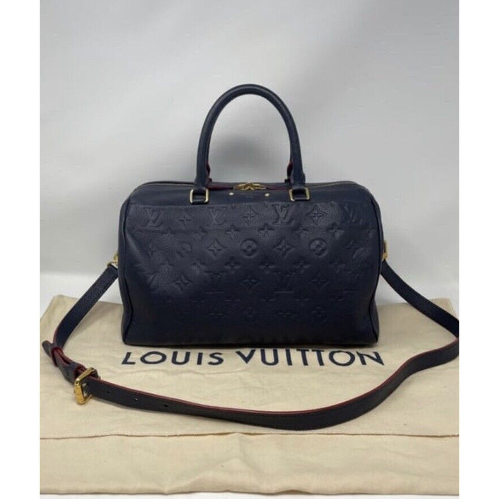Louis Vuitton Louis Vuitton Speedy 30 Marine Rouge Empreinte Size ONE SIZE - 2 Thumbnail