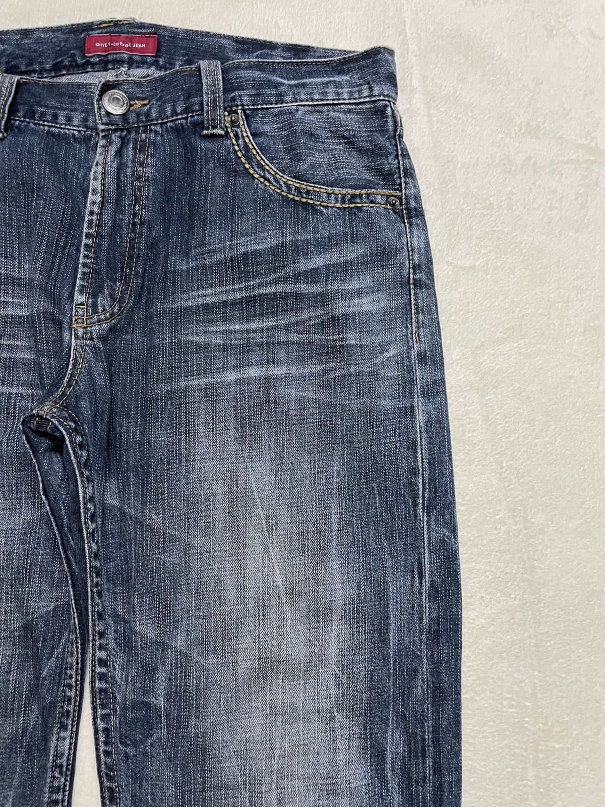 Japanese Brand Vintage Anti-Label Mudwash Faded Denim Jeans Size US 34 / EU 50 - 4 Thumbnail