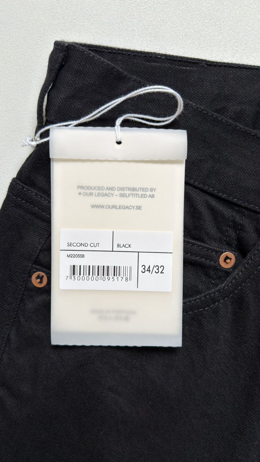 Our Legacy Washed Black Denim ‘Second Cut’ Jeans Size US 34 / EU 50 - 5 Thumbnail
