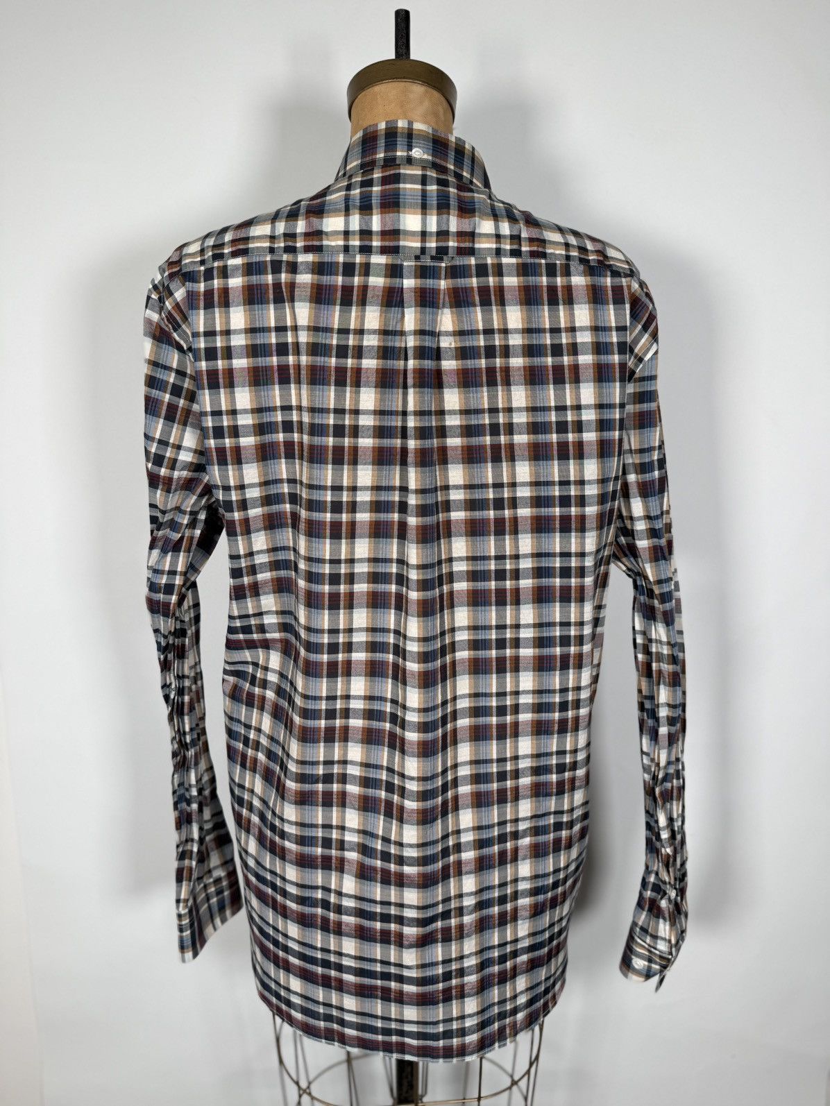 Acne Studios Acne Studios Isherwood PSS15 Checkered Button Up Shirt Size US L / EU 52-54 / 3 - 2 Thumbnail