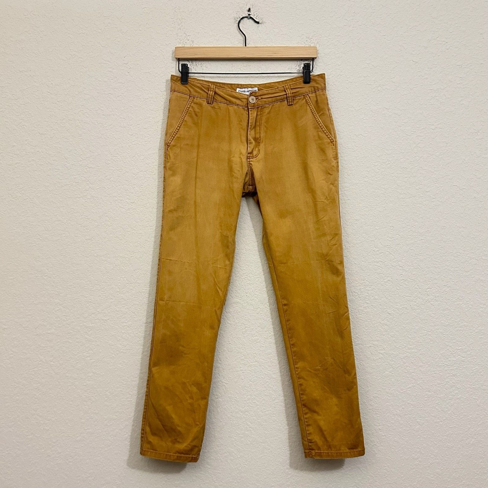 Dsquared2 DSQUARED2 Chino Pants Slim Fit Straight Leg Low Rise Preppy Size US 31 - 1 Thumbnail
