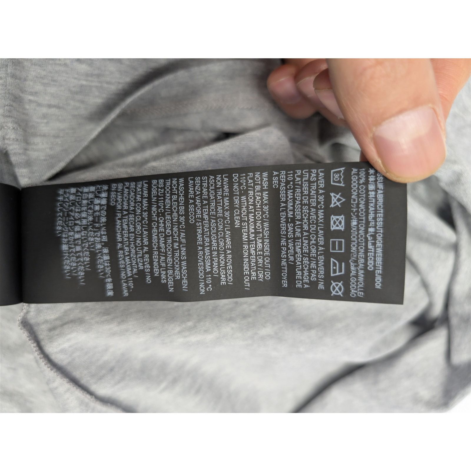 Saint Laurent Paris o1rshd1 Jersey Imprime Saint Laurent T-Shirt in Grey Size US M / EU 48-50 / 2 - 17 Thumbnail