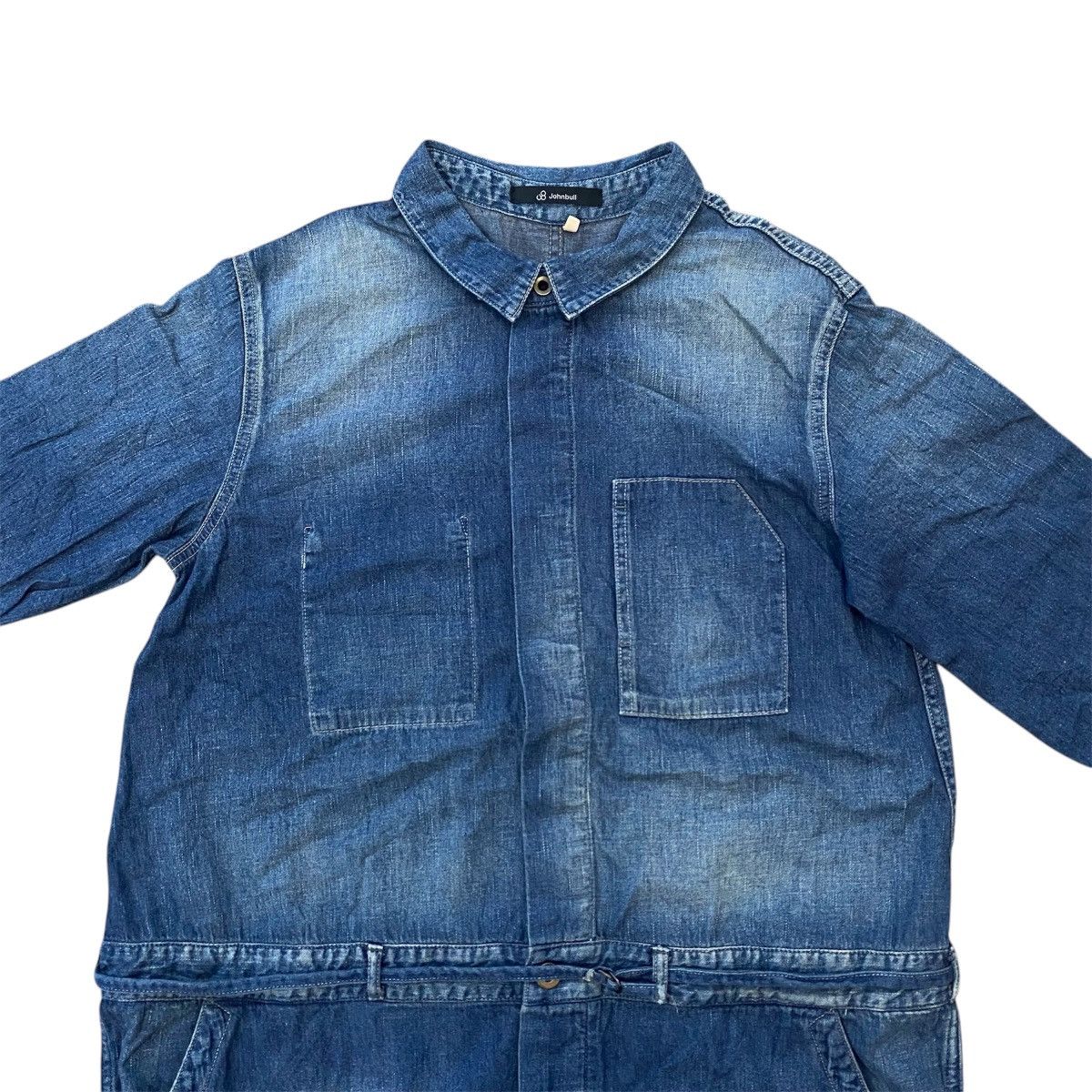 Johnbull Johnbull Japanese Denim Oversized Dress - Rare Vintage Look Size S / US 4 / IT 40 - 4 Thumbnail