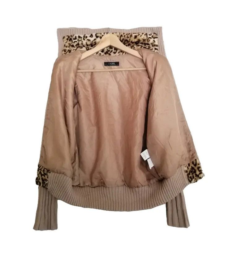 Japanese Brand E girl Y2K Style Leopard Print Zip up Sweater Jacket Size M / US 6-8 / IT 42-44 - 9 Thumbnail