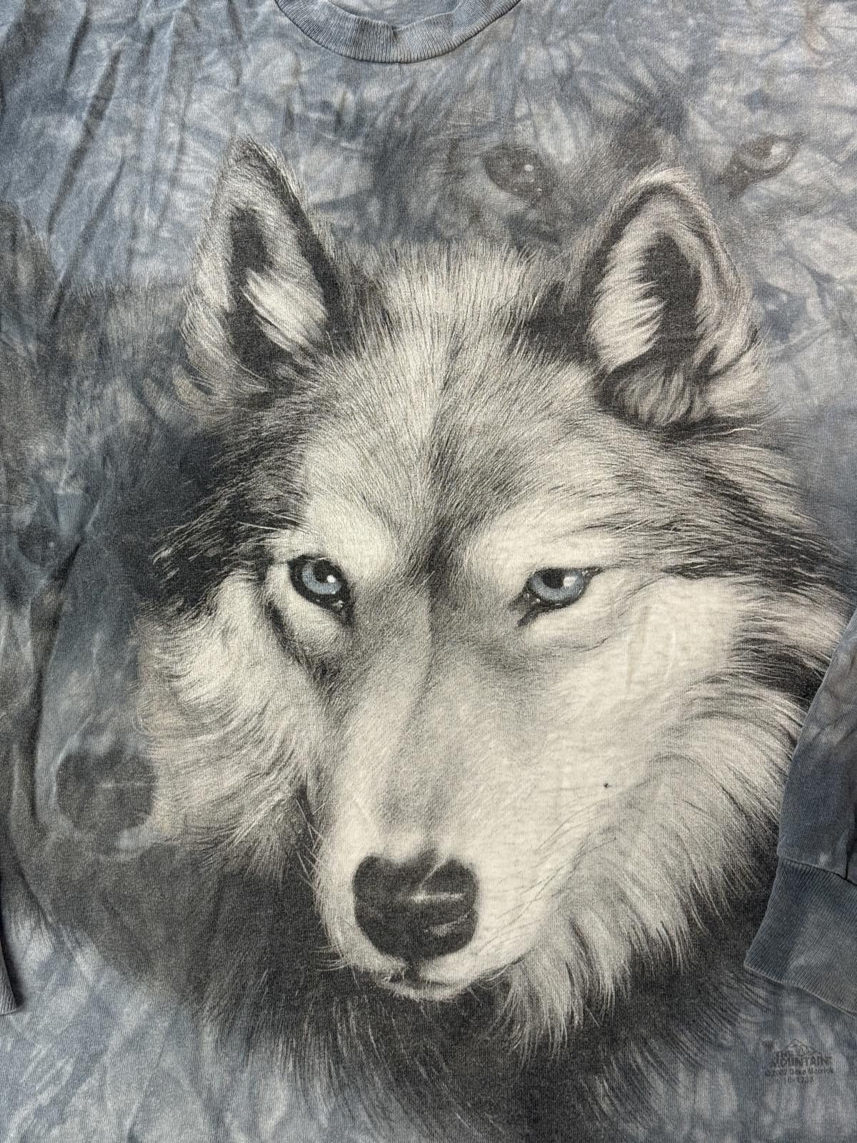 The Mountain VTG The Mountain Wolf Big Head Long Sleeve - Leather Tag - L Size US L / EU 52-54 / 3 - 3 Thumbnail