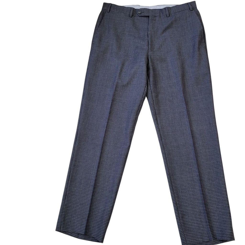 Hart Schaffner Marx Hart Schaffner Marx Men Slim-Fit Flat Front Wool Pants 38/30 Size US 38 / EU 54 - 3 Thumbnail