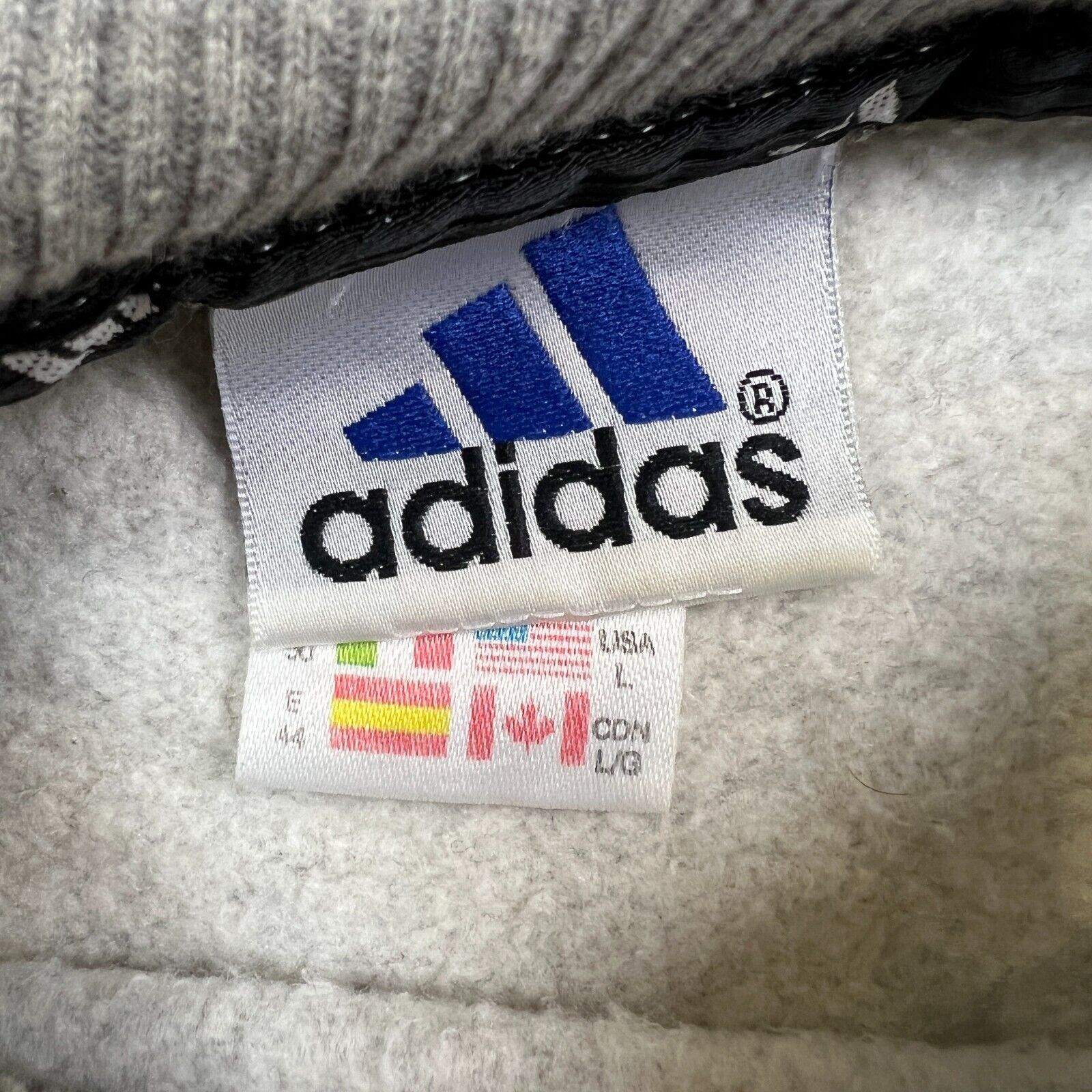Adidas × Vintage Vintage Adidas Sweatshirt Large Essentials Stripes 90s Crew Size US L / EU 52-54 / 3 - 9 Thumbnail