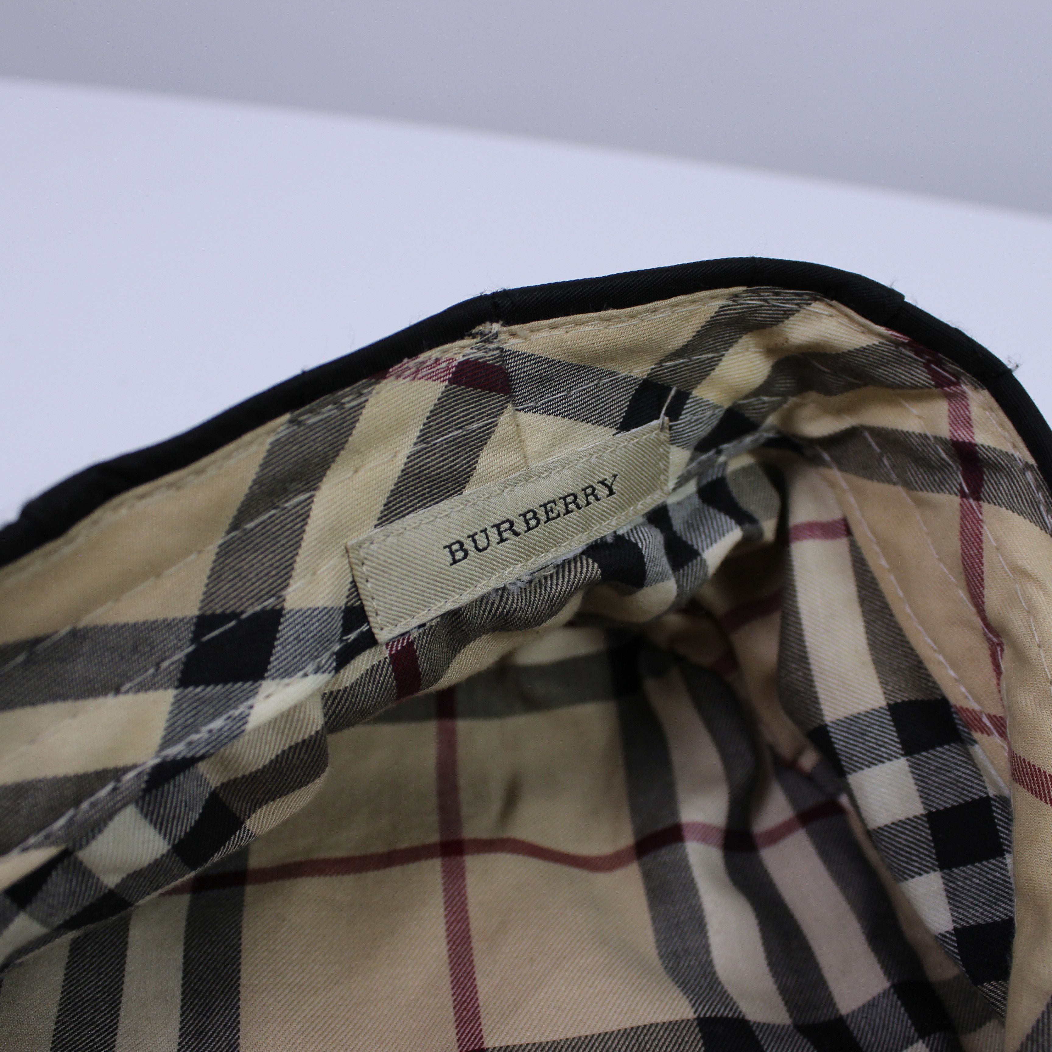 Burberry BURBERRY Black Nova nylon Flat Cap Newsboy Hat S England Size ONE SIZE - 3 Thumbnail