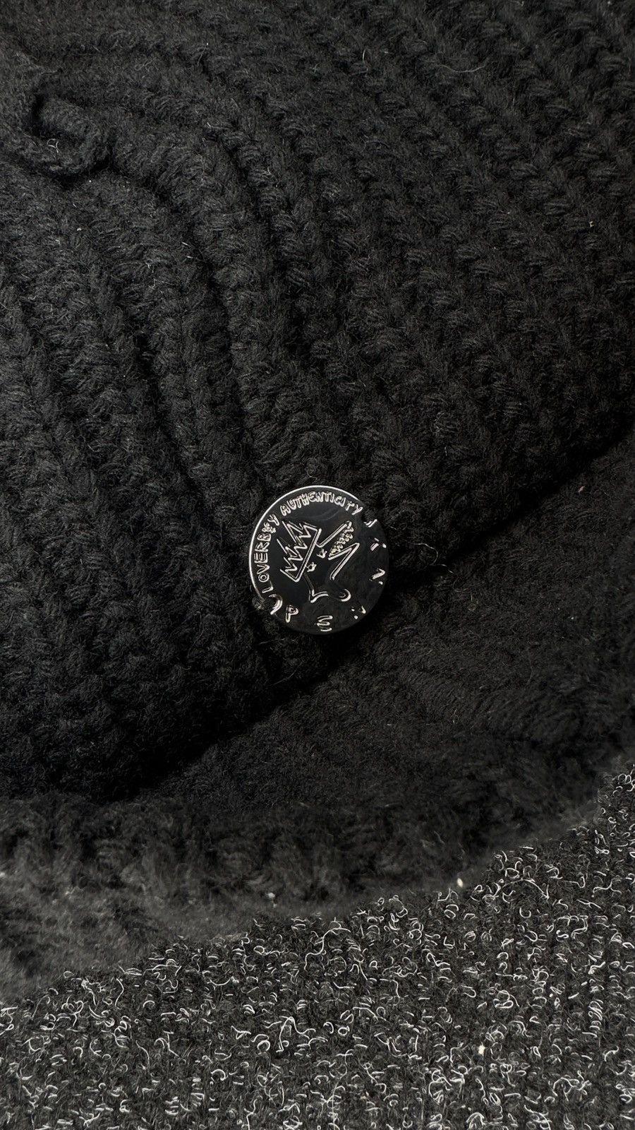 Charles Jeffrey LOVERBOY Charles Jeffrey LOVERBOY Cat Ear Beanie Black Knit Hat OS Size ONE SIZE - 5 Thumbnail