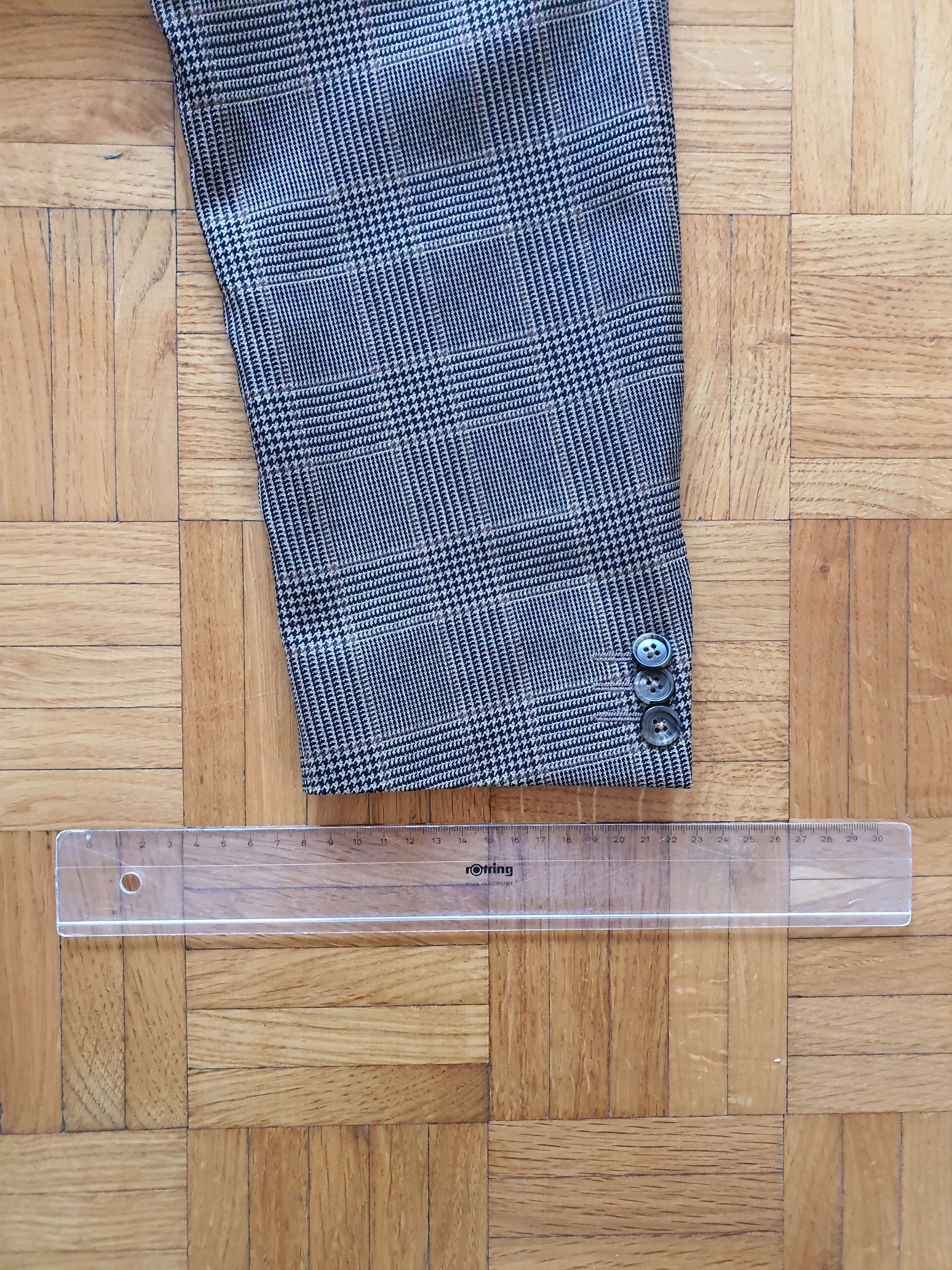 Corneliani Vintage Sport Coat Suit Jacket - Glenplaid Cashmere - EU 52 Size 42R - 10 Thumbnail