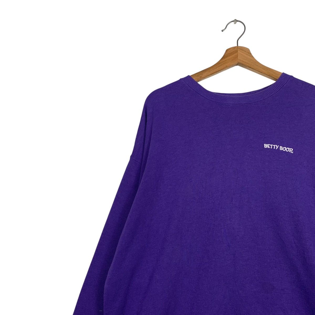 Japanese Brand Denifits x Betty Boop Crewneck Purple Sweatshirt Size US L / EU 52-54 / 3 - 7 Thumbnail