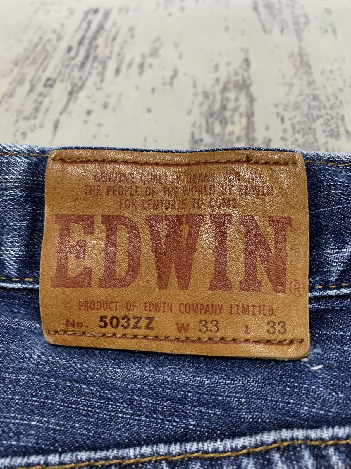 Edwin EDWIN 503 REGULAR DENIM JEANS BLUE WASH Size US 33 - 12 Thumbnail