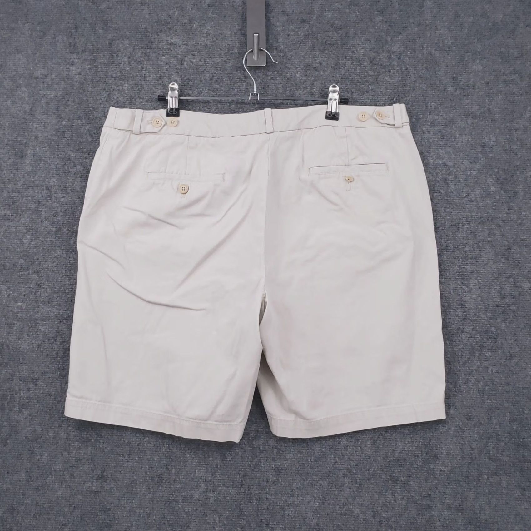 Talbots Talbots Shorts Womens 16 Beige High Rise Chino Flat Front Zip Fly Casual Preppy Size 38" / US 16 / IT 52 - 2 Thumbnail