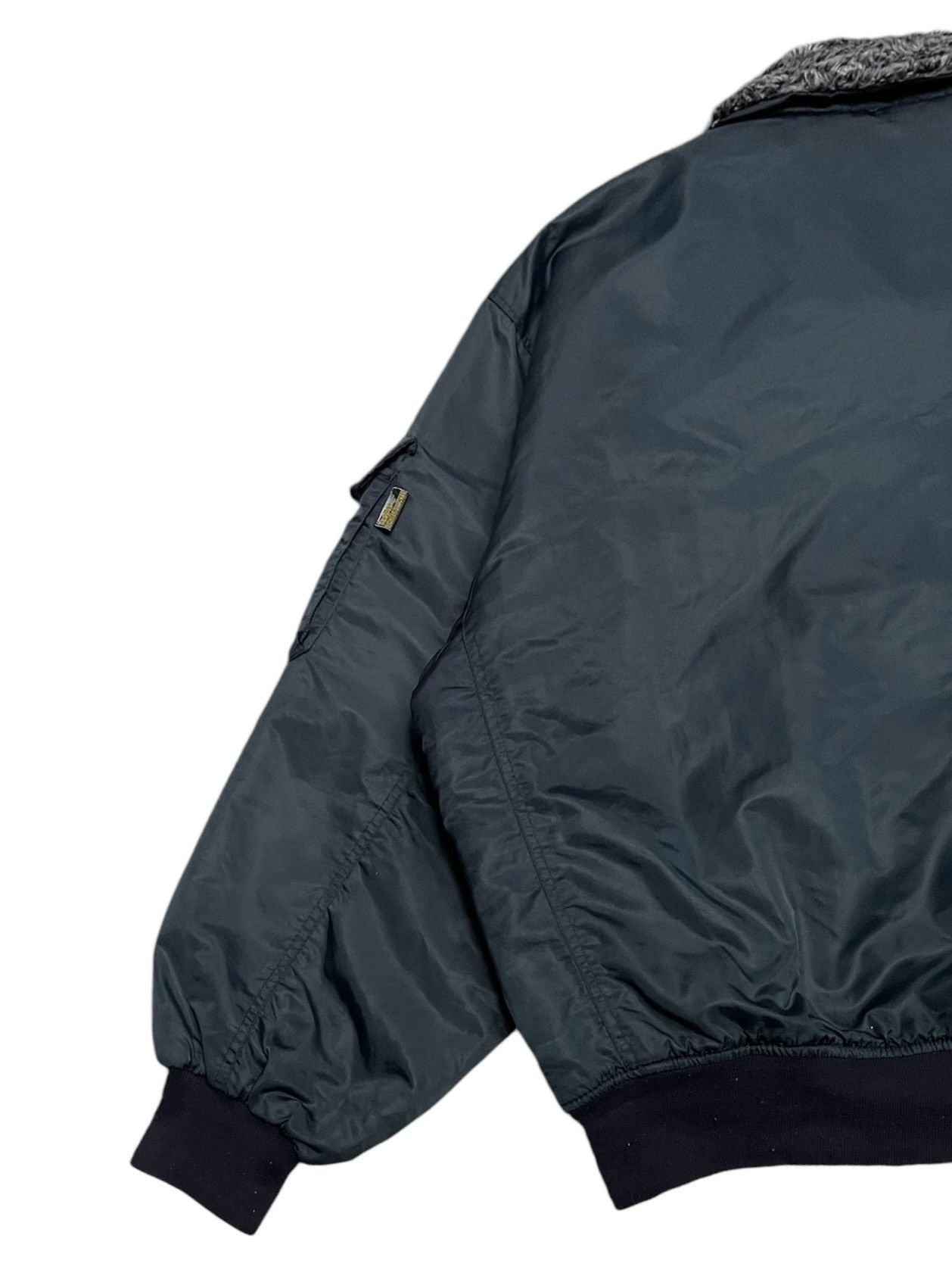 Vintage Rare Design Vintage Navy Teagles Fighters Fur Jacket 1980s Size US XL / EU 56 / 4 - 7 Thumbnail