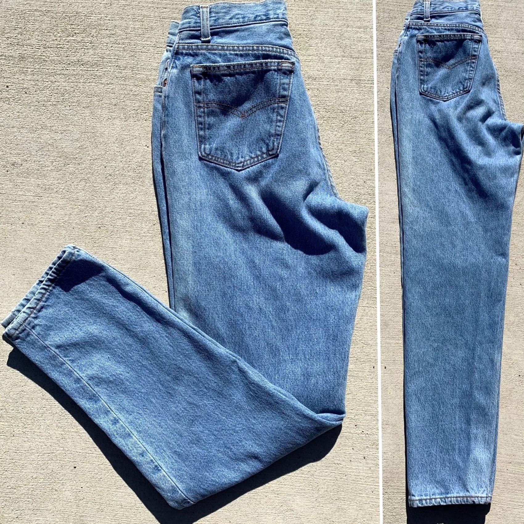 Levi's VINTAGE Levi's 501 Jeans Button Fly Made In USA 90s 28 in Waist 11 M Blue Denim Jeans Boys Mens Womens Girls Size 32" / US 10 / IT 46 - 4 Thumbnail