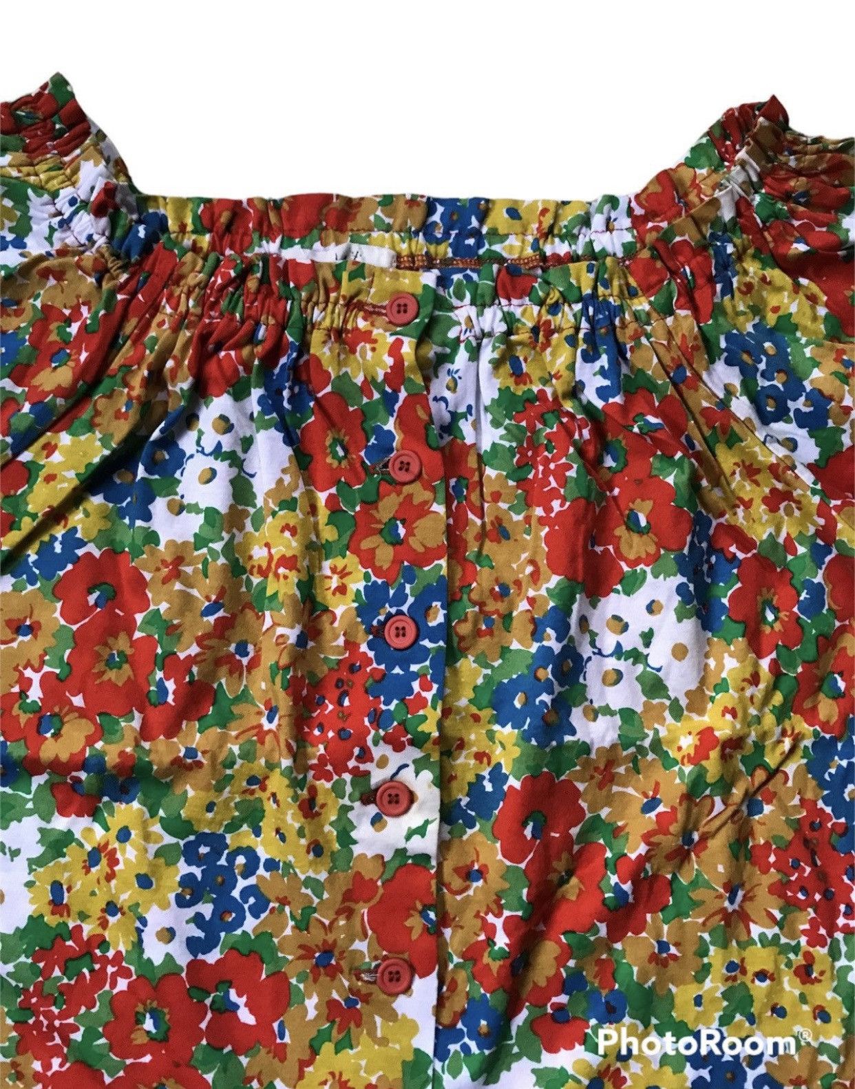 Kenzo × Vintage 💥Vintage Kenzo Floral Button Shirt Size XS / US 0-2 / IT 36-38 - 3 Thumbnail