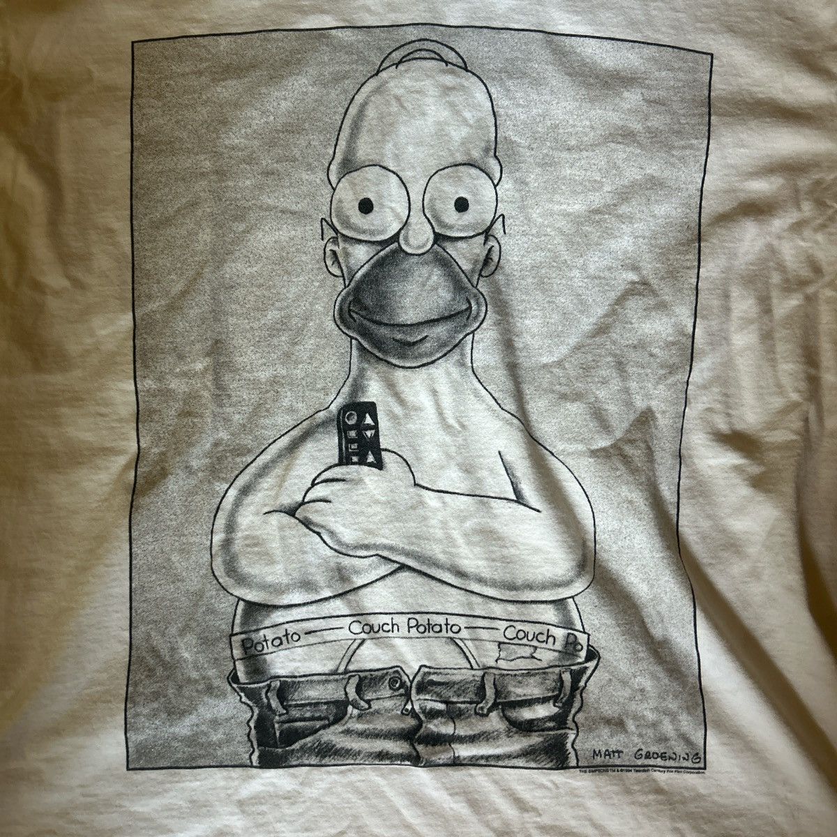 Vintage Vintage 1993 Homer Simpson t shirt Size US XL / EU 56 / 4 - 2 Thumbnail