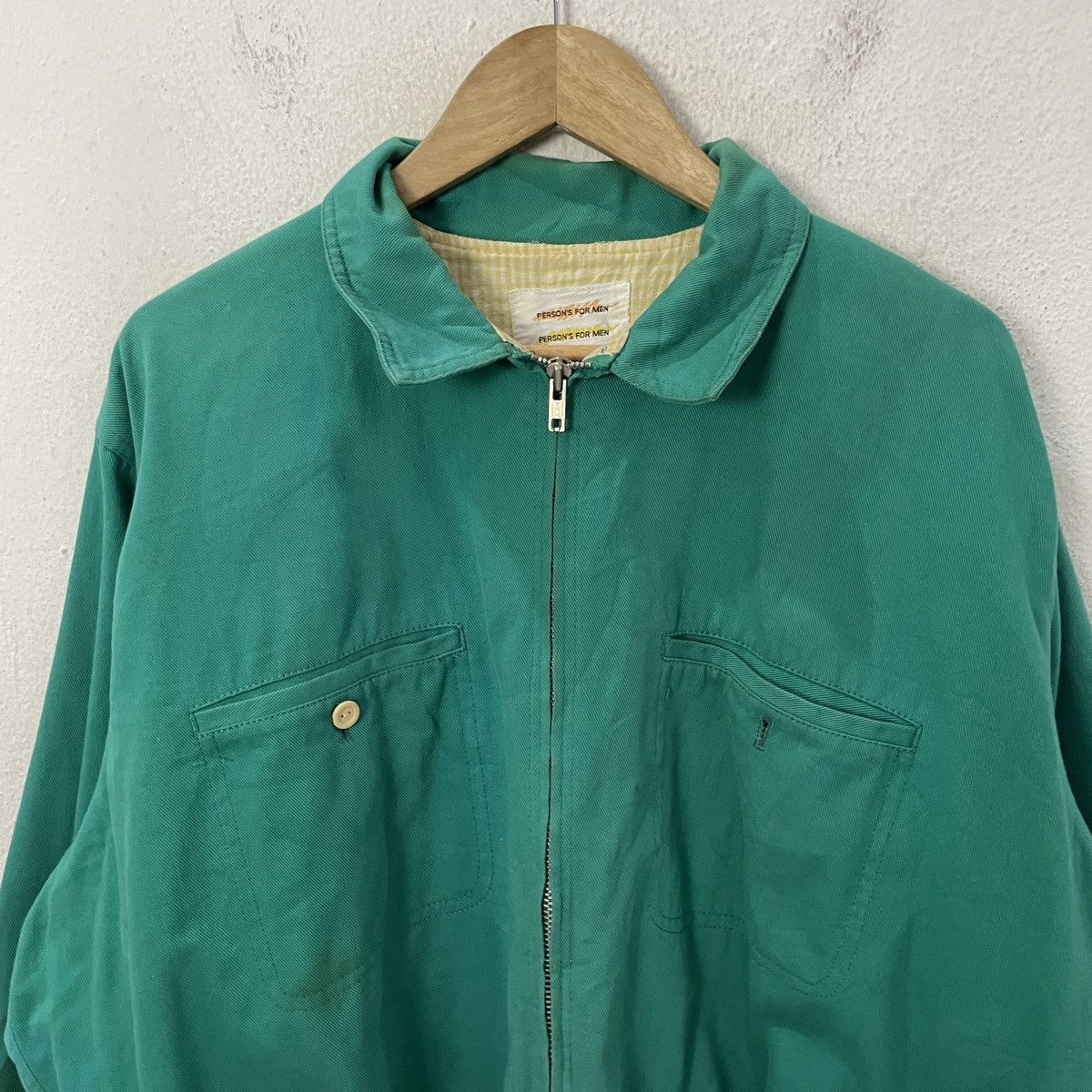 PERSON'S Vintage Person’s For Men Spell Out Big Logo Bomber Jacket Size US XXL / EU 58 / 5 - 11 Thumbnail