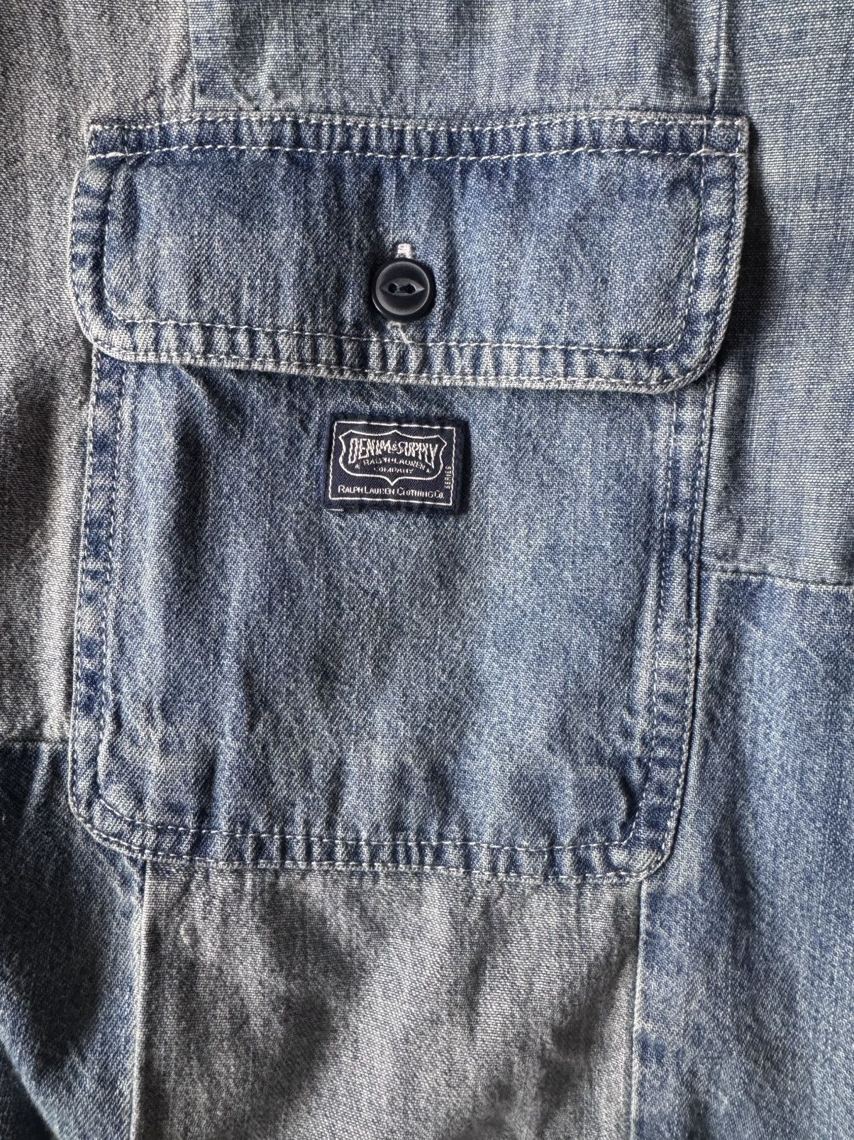 Denim & Supply Ralph Lauren RL Denim & Supply Patchwork Button Down Men’s Size XL Size US XL / EU 56 / 4 - 4 Thumbnail