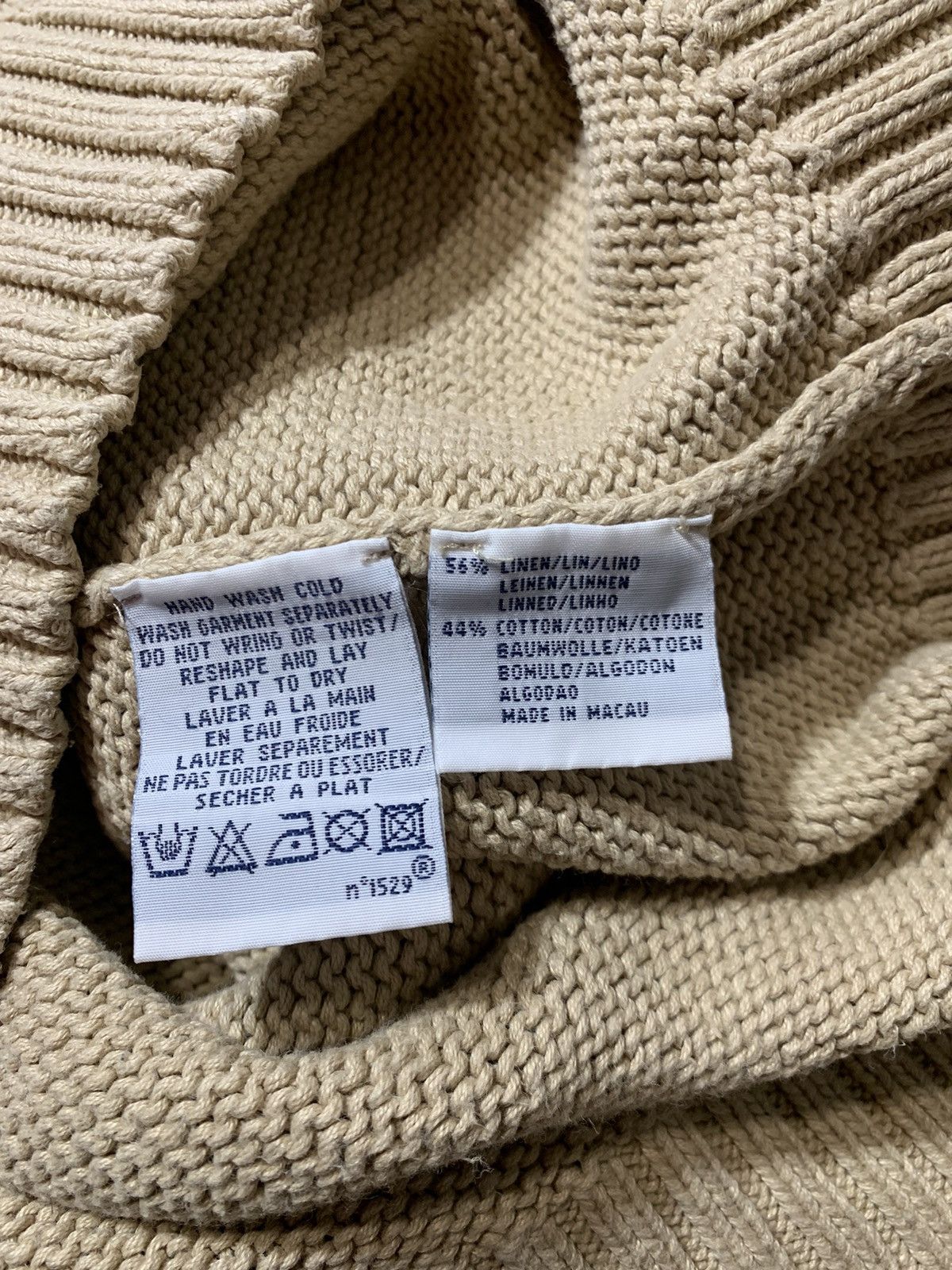 Polo Ralph Lauren Rare Vintage 1990s Polo Ralph Lauren Linen Knitwear Sweater Size US L / EU 52-54 / 3 - 9 Thumbnail