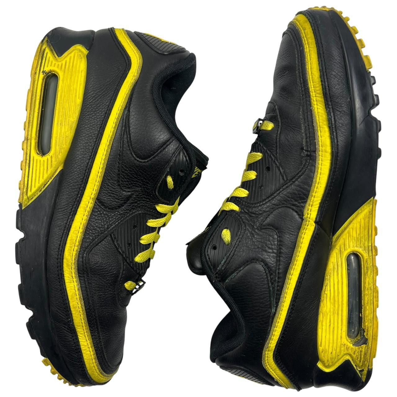 Nike × Undefeated Nike UNDFTD Air Max 90 Black Optic Yellow Size US 11 / EU 45 Size US 11 / EU 44 - 3 Thumbnail