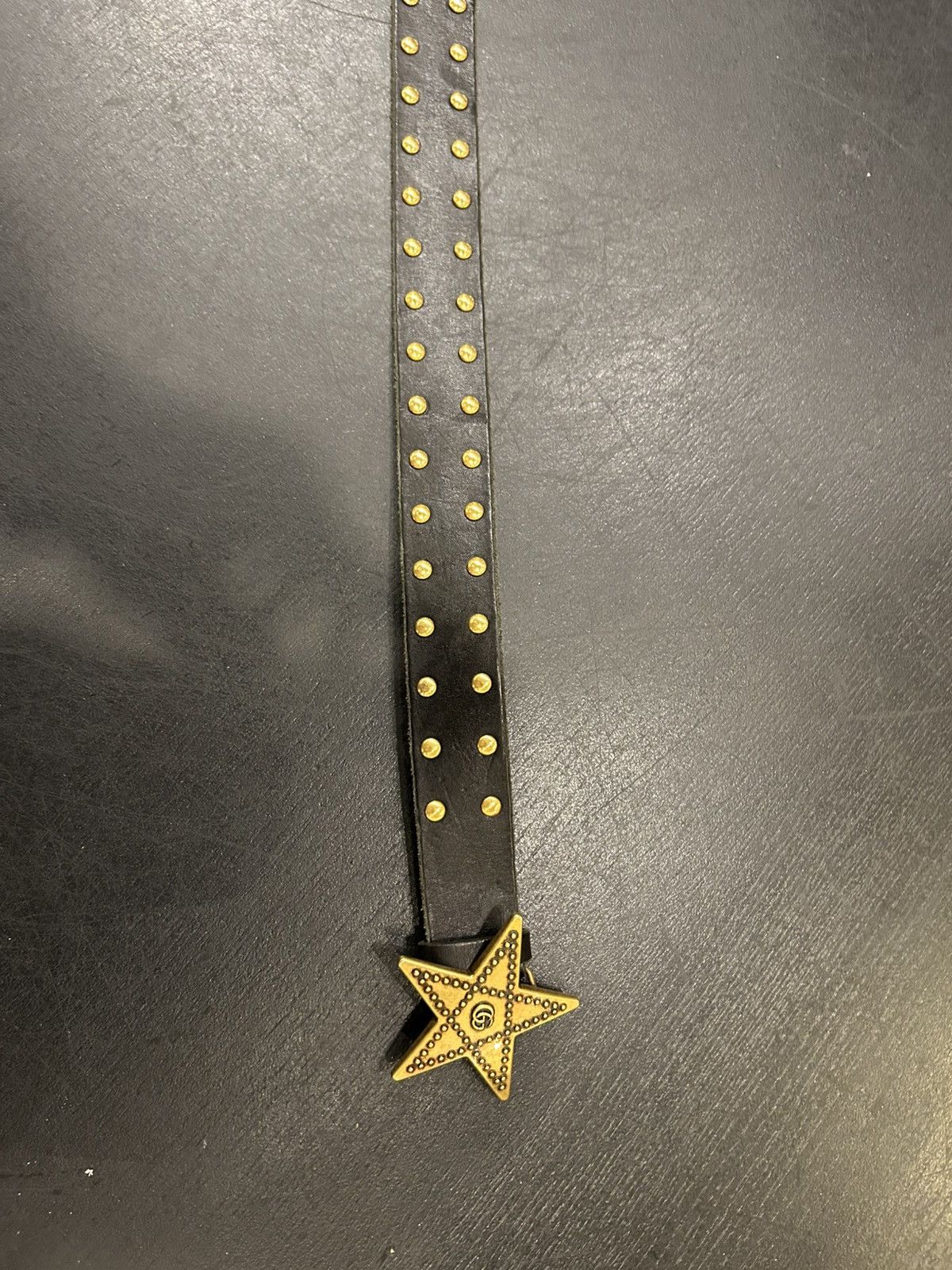 Gucci Gucci Studded Star Belt Size 38 - 2 Thumbnail