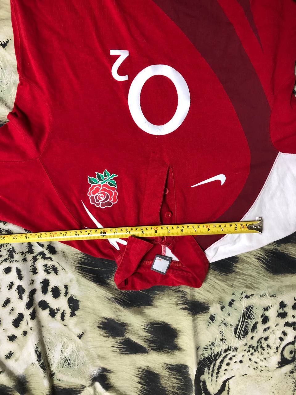 Nike Jerseys Nike Football O2 T-Shirt red vintage sportwear Size US M / EU 48-50 / 2 - 9 Thumbnail