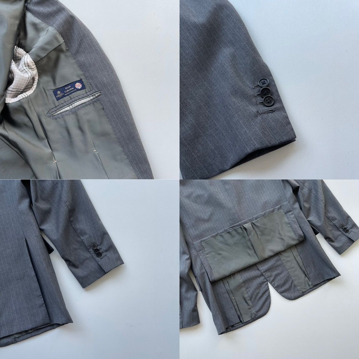 Designer × Luigi Borrelli Borrelli Napoli Royal Collection Wool Three-Button Blazer Size 50R - 10 Thumbnail